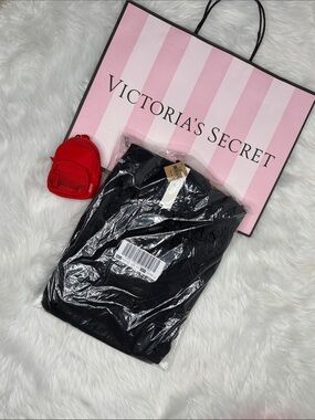🆕 PINK Everyday Lounge Campus pant BLACK script XS extra small